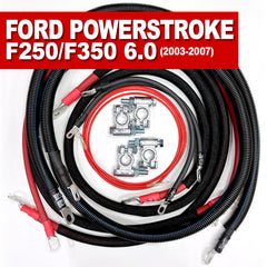 Ford Powerstroke 6.0 Diesel - F250/F350 Battery Cable Kit (2003-2007)